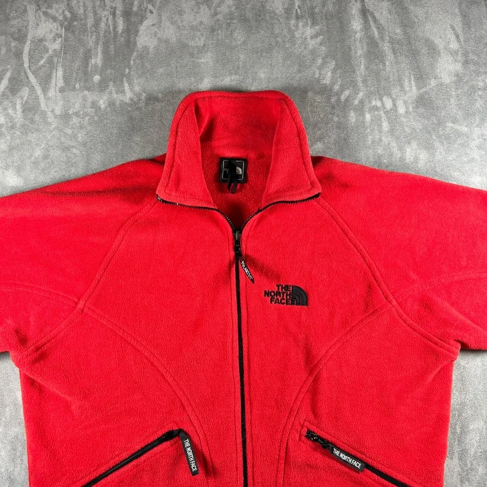 Vintage 90s The North Face Tempest Polartec Fleece Jacket Red Medium